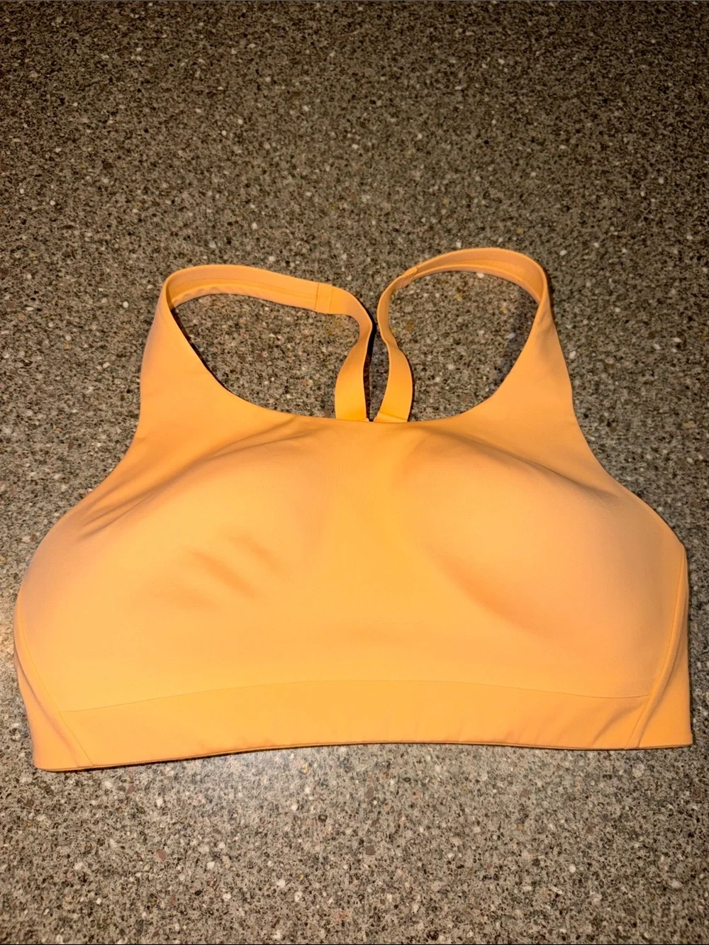 Athleta High-Neck Sports Bra - Peachy Orange